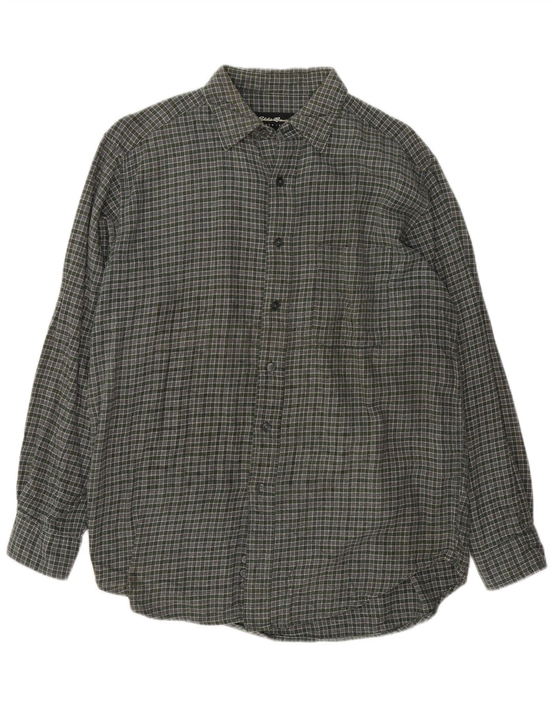EDDIE BAUER Camisa De Franela Hombre Small Khaki Check Cotton