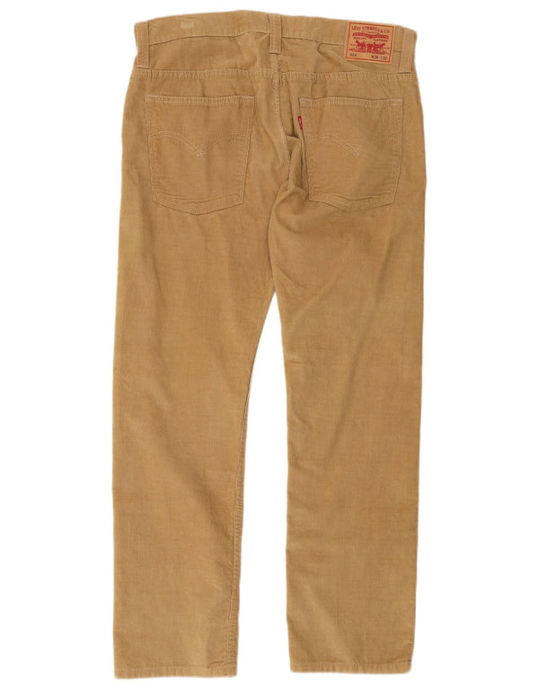 Levi's Pantalón recto de pana 504 para hombre W36 L32 Algodón beige