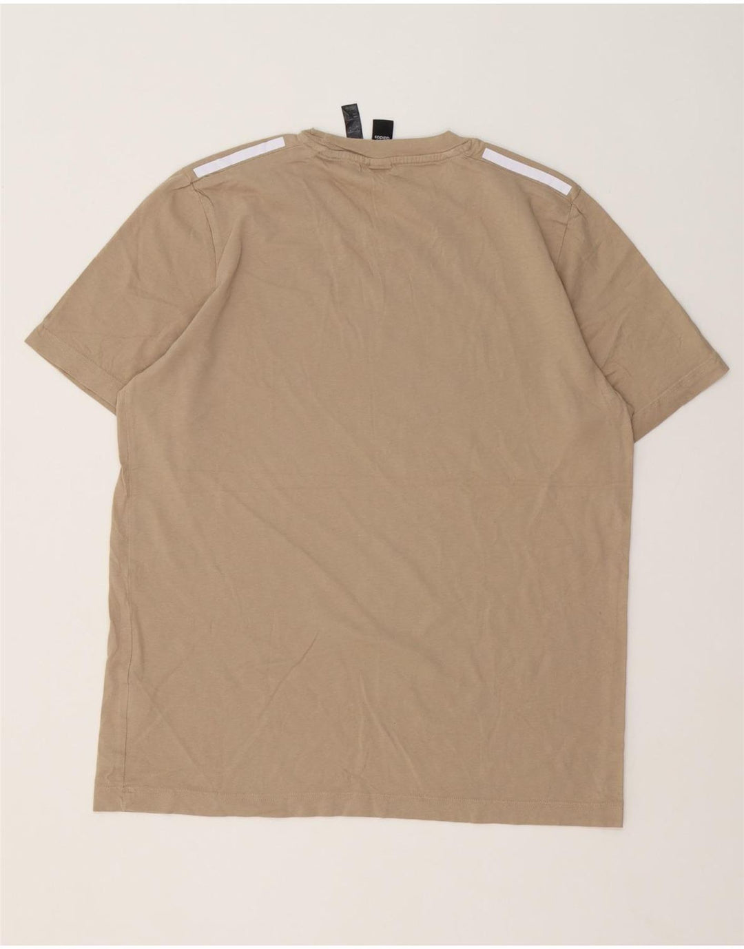Camiseta Adidas Hombre Top Algodón Beige Medio