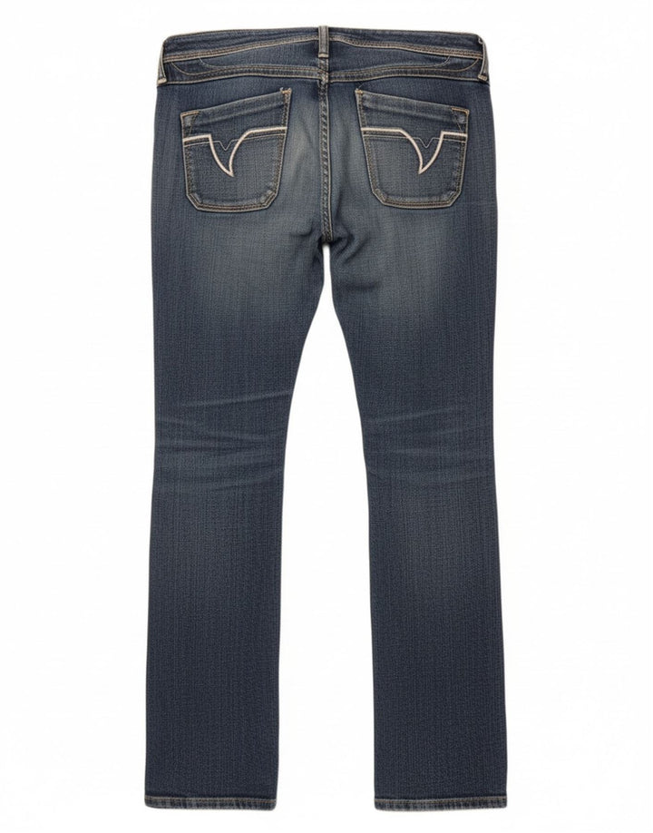 Diesel Mujer Lowky Vaqueros Rectos W26 L32 Azul Marino Algodón