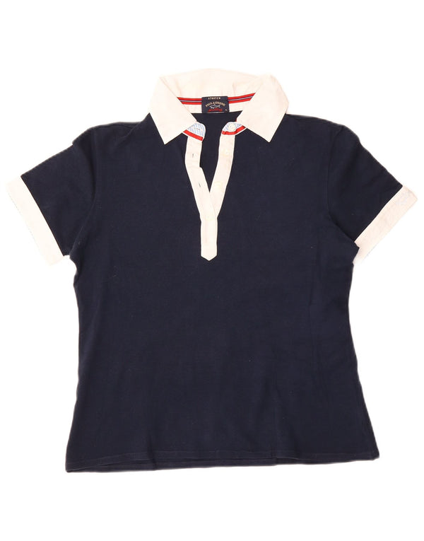 Paul & Shark Polo de Rugby para Mujer UK 40 XL Algodón Azul Marino