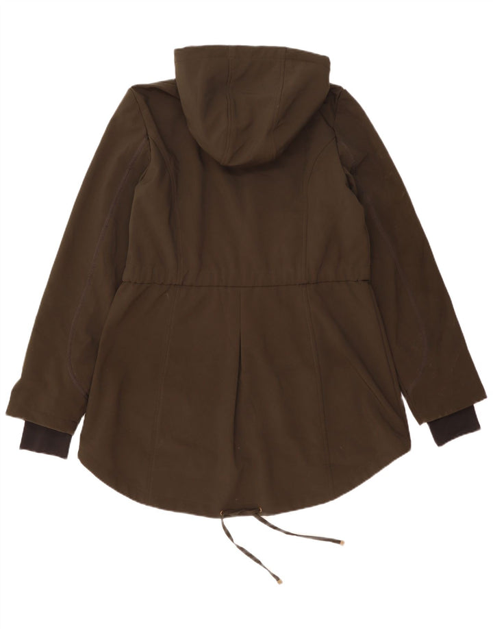 French Connection Chaqueta Parka con Capucha para Mujer UK 46 Grande Poliéster Caqui