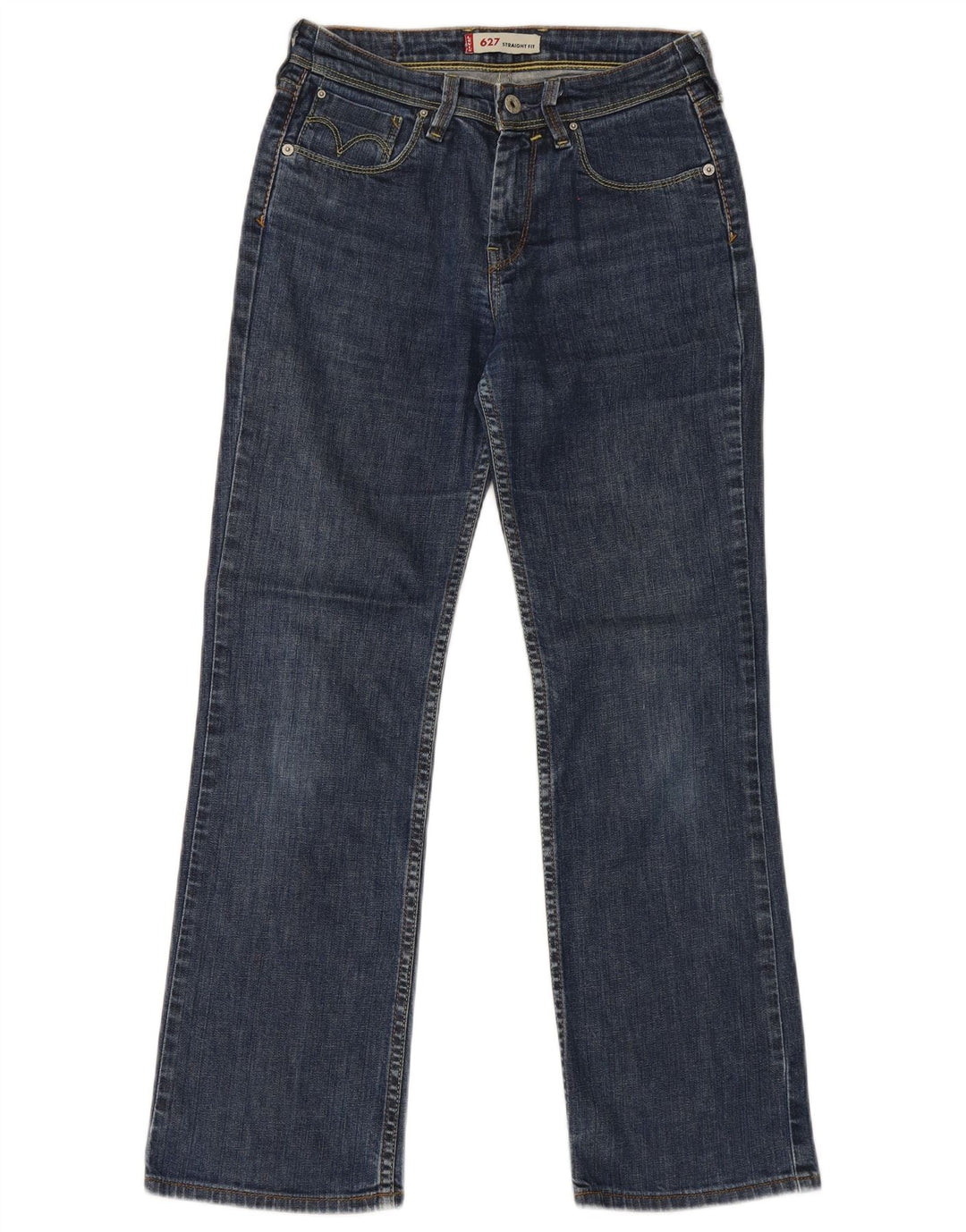 Vaqueros Levi's Mujer 627 Rectos W28 L30 Algodón Azul