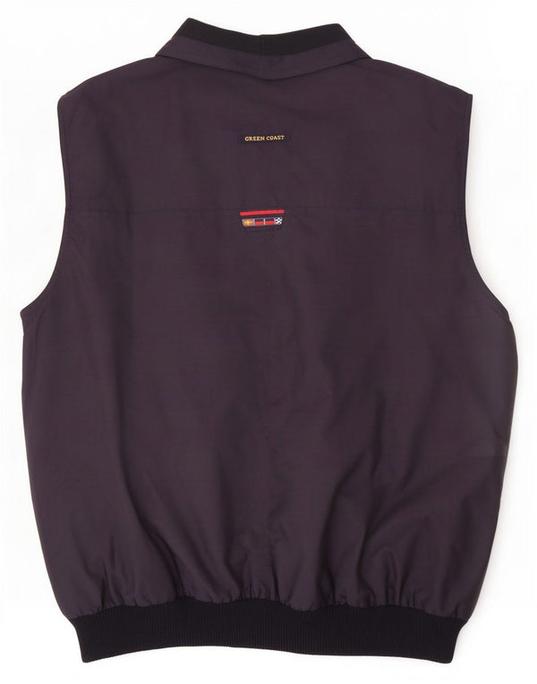 Chaleco reversible para hombre Green Coast UK 44 2XL Poliuretano azul marino