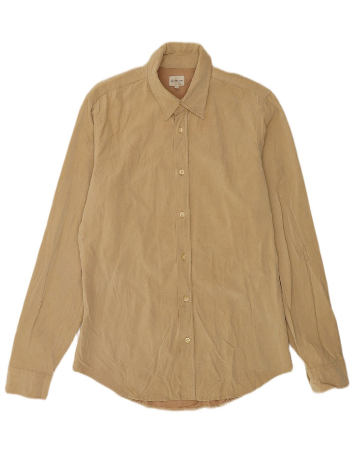 Camisa Calvin Klein Jeans Hombre Grande Viscosa Beige