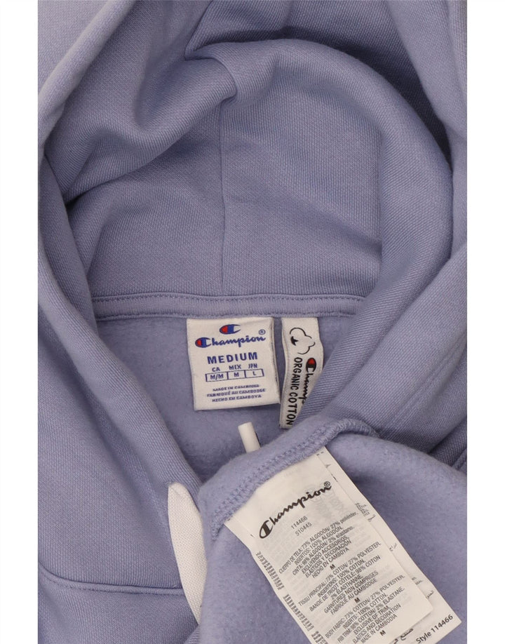 CHAMPION Jersey con capucha para mujer UK 14 Algodón azul medio