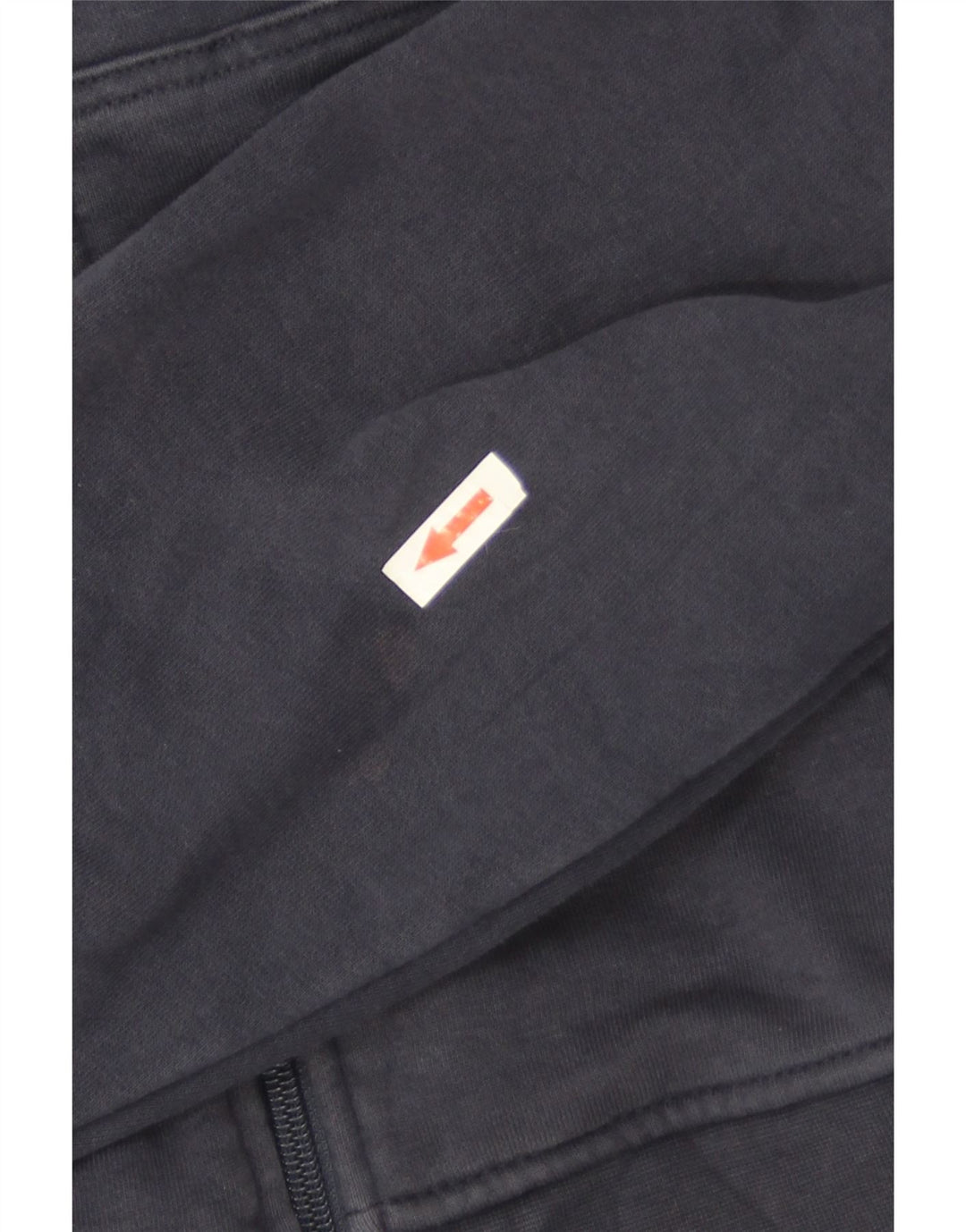 Ellesse - Sudadera con capucha y cremallera para hombre, algodón a rayas, color azul marino mediano