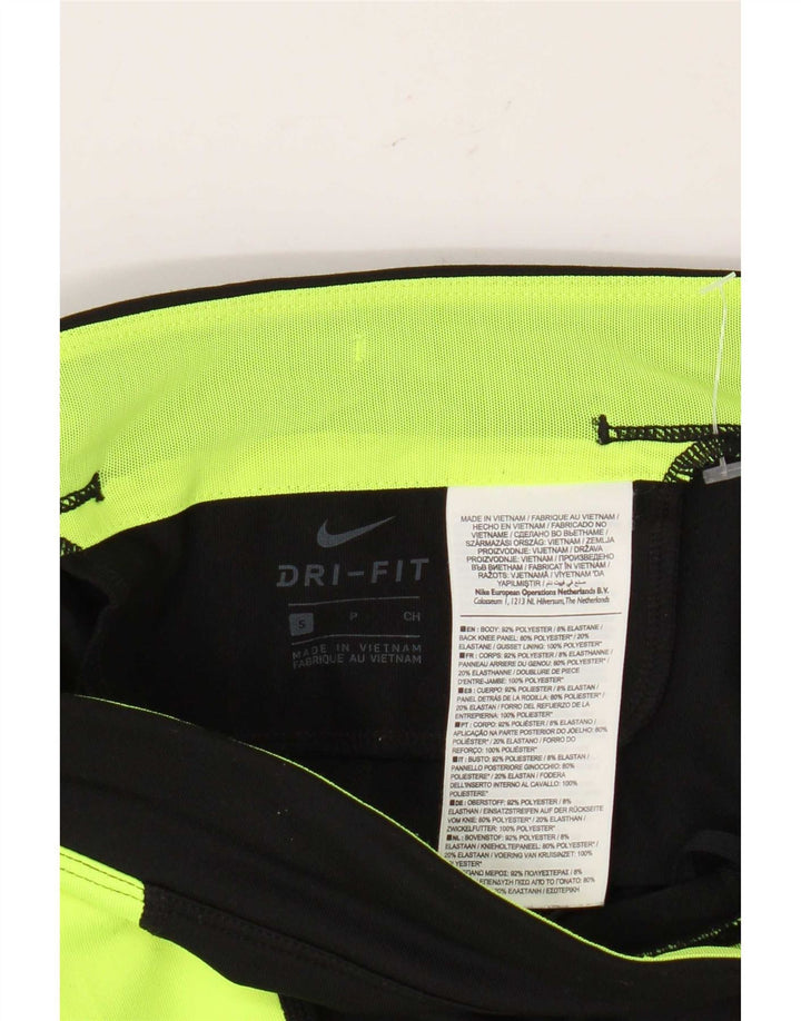 Nike Leggings Dri Fit para mujer UK 10 Small Negro Colorblock Poliéster