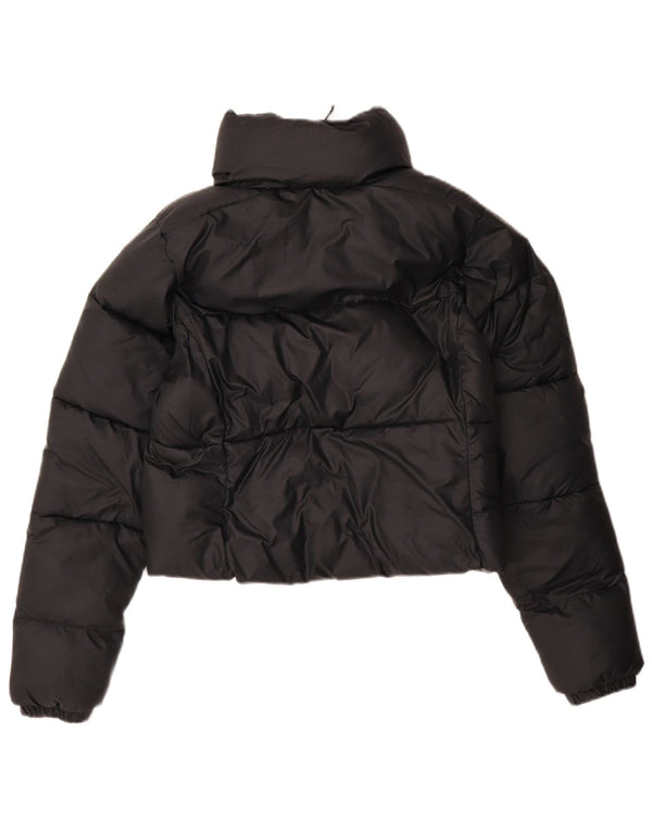 Columbia Chaqueta acolchada corta para mujer UK 10 Small Poliéster azul marino