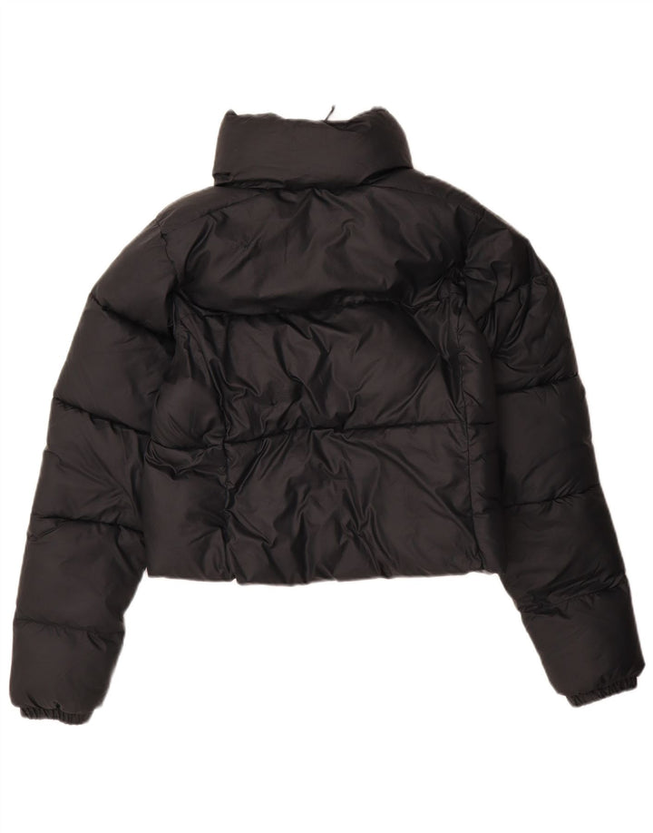 Columbia Chaqueta acolchada corta para mujer UK 10 Small Poliéster azul marino