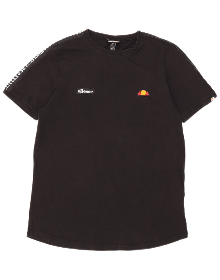 Ellesse - Camiseta gráfica para hombre, talla grande, color negro
