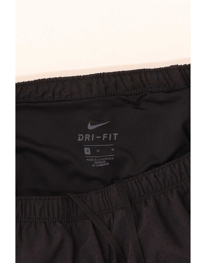 Nike Pantalones cortos deportivos Dri Fit Graphic para hombre, talla mediana, negro