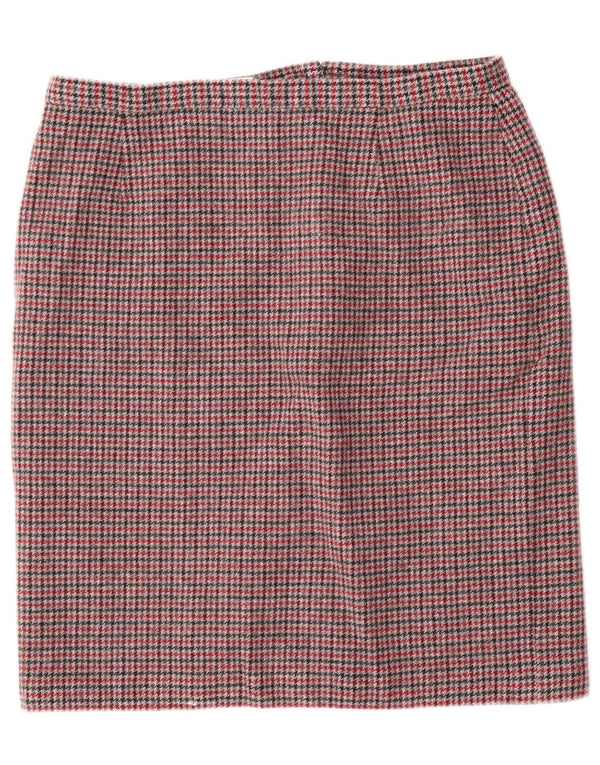 Falda lápiz para mujer Eastex UK 20 2XL W34 Lana de pata de gallo multicolor