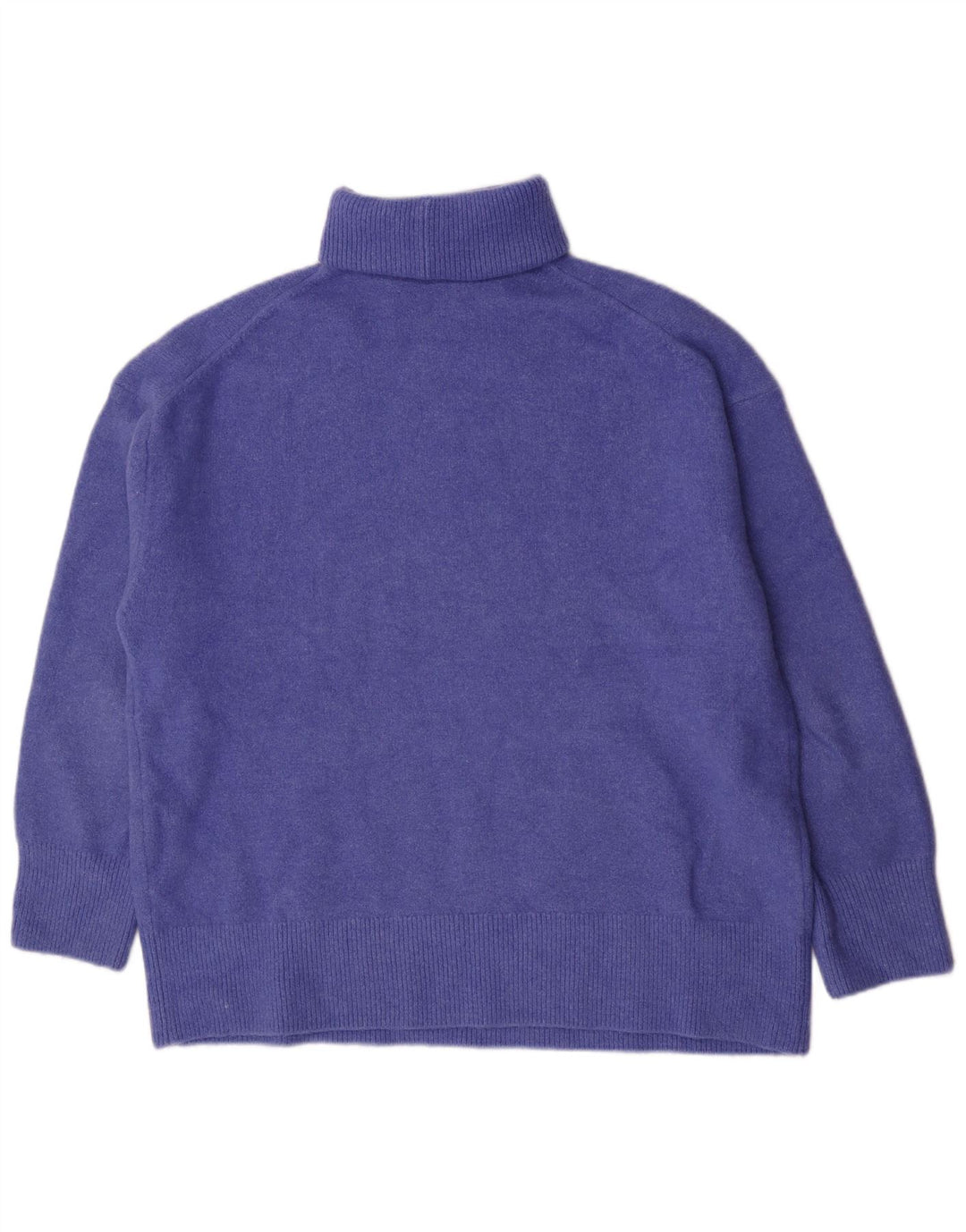 Zara Mujer Oversize Roll Neck Jumper Sweater UK 44 Medio Púrpura Acrílico