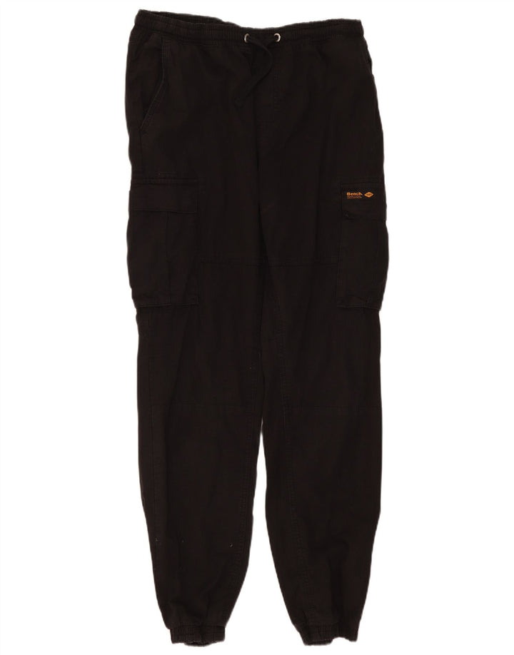 Bench - Pantalones cargo para hombre, talla grande, W34 L30, color negro