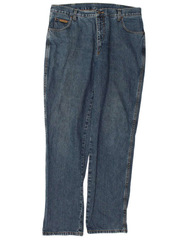 Wrangler Vaqueros Rectos Texas Para Hombre W38 L36 Algodón Azul