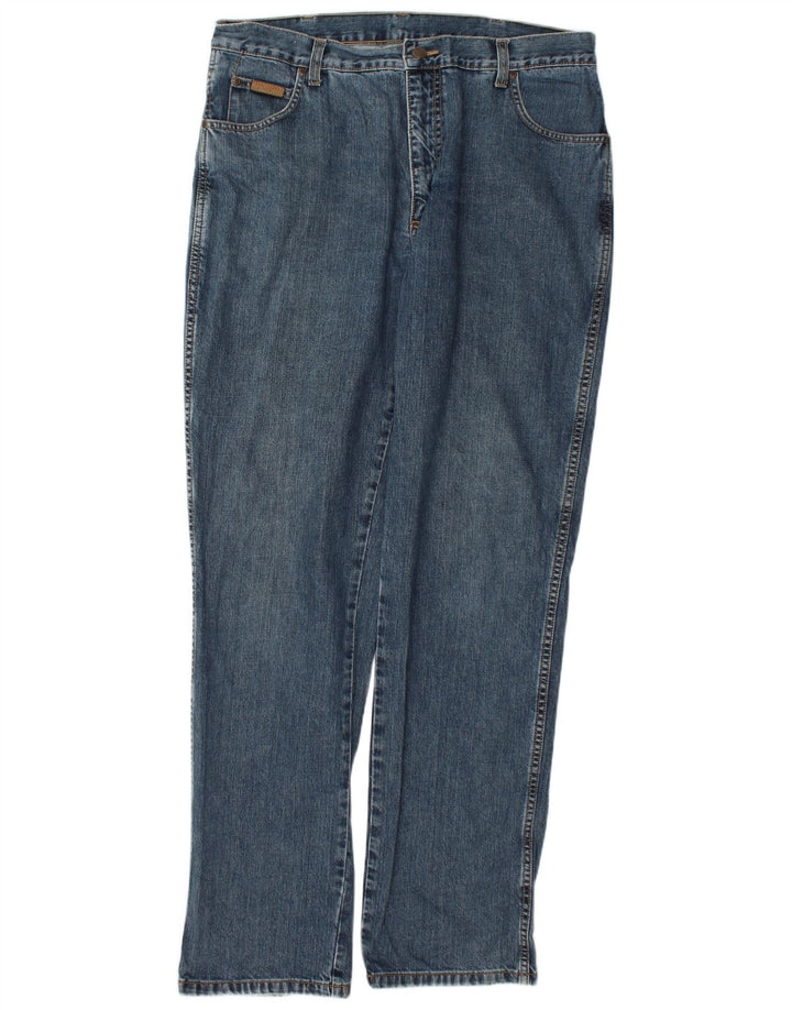 Wrangler Vaqueros Rectos Texas Para Hombre W38 L36 Algodón Azul