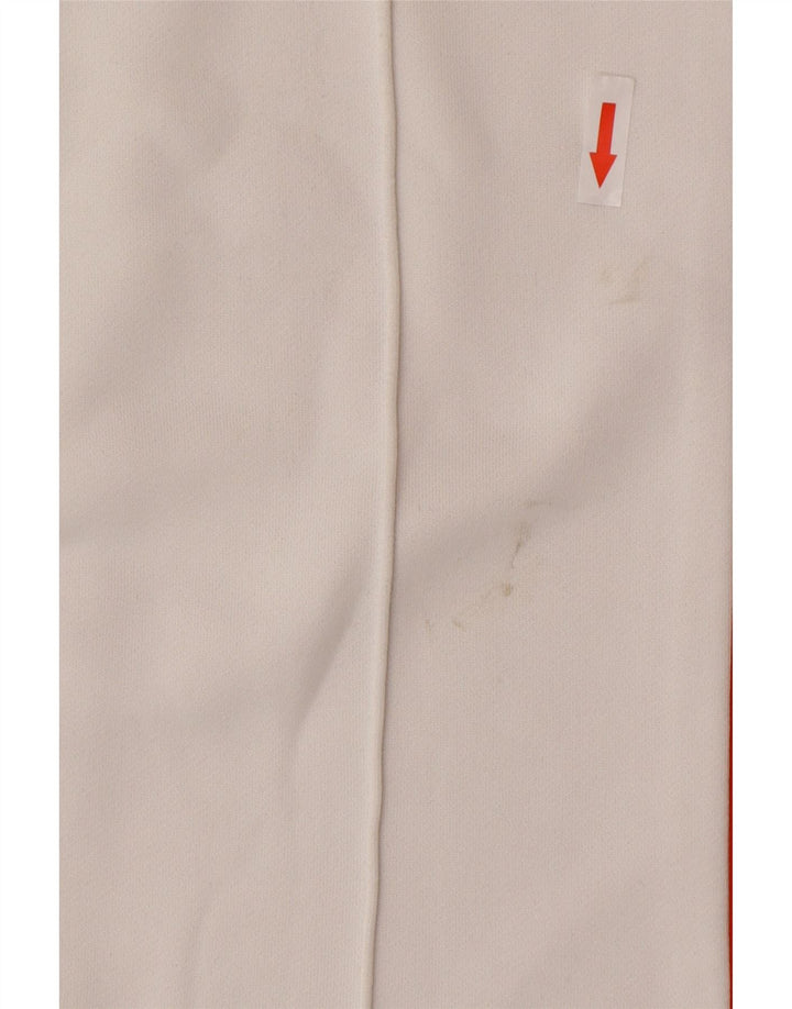 Adidas Pantalones de chándal para mujer UK 10 Small White Poliéster