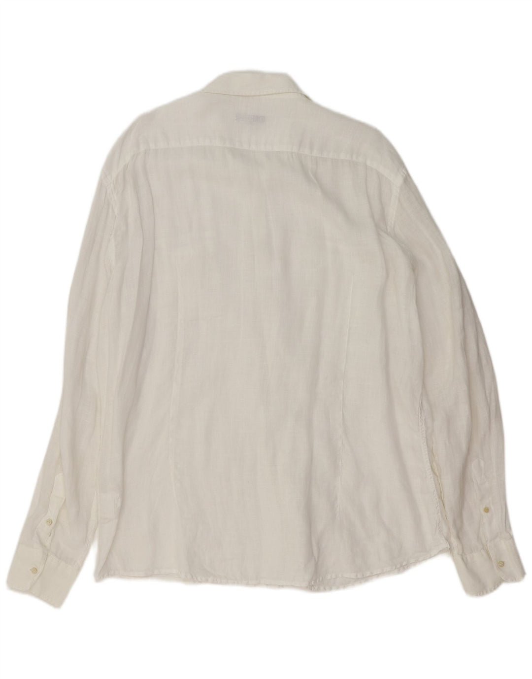 Camisa Hombre Trussardi Jeans 3XL Lino Blanco