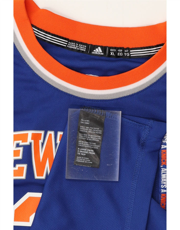 ADIDAS Hombre New York Knicks Graphic Vest Top XL Poliéster azul