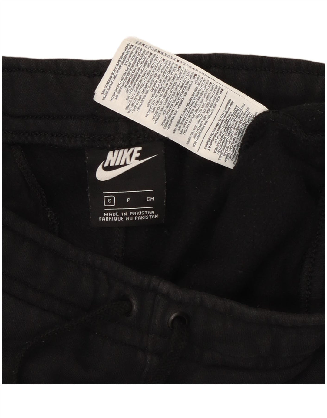 NIKE Hombre Pantalones de Chándal Joggers Small Negro Algodón