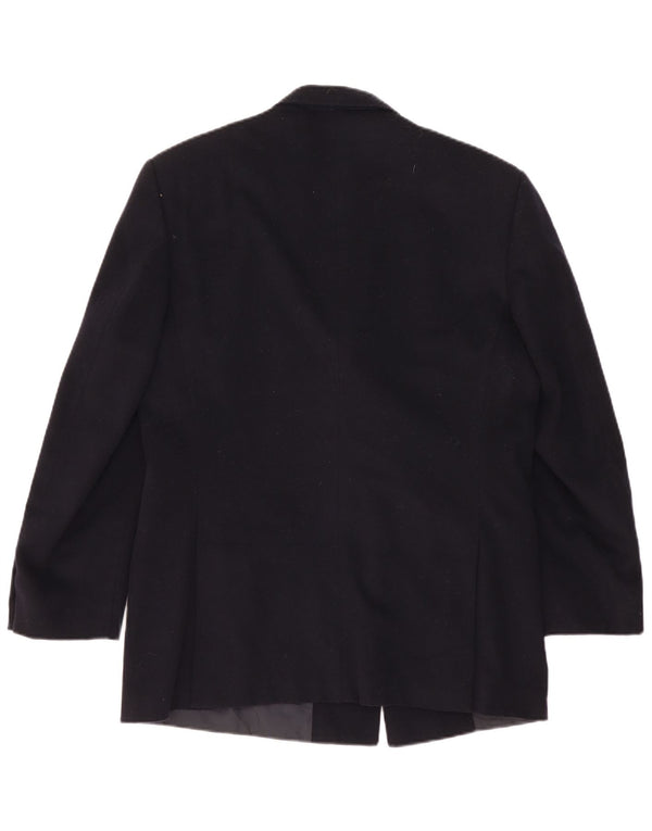 Nino Cerruti Chaqueta tipo blazer con doble botonadura para hombre IT 52 XL Lana negra