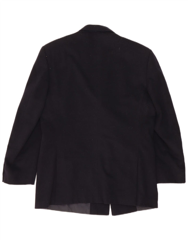 Nino Cerruti Chaqueta tipo blazer con doble botonadura para hombre IT 52 XL Lana negra