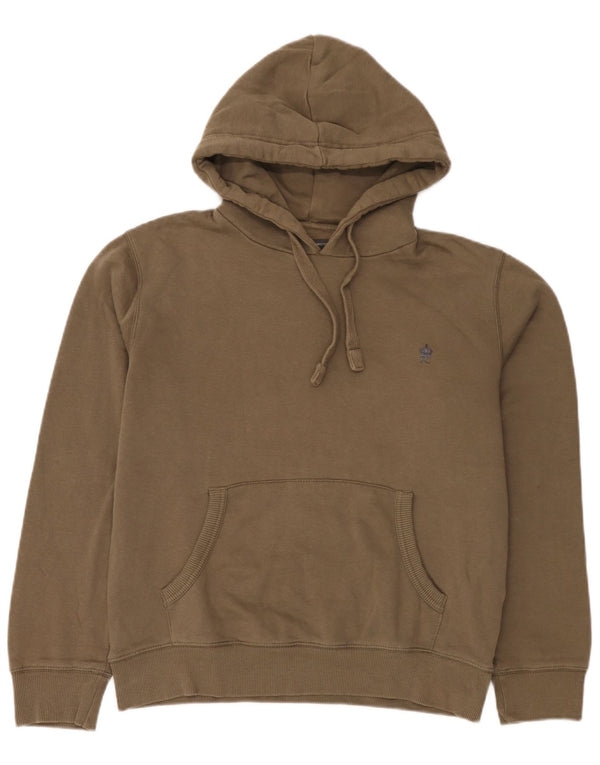French Connection Jersey con capucha para hombre de algodón caqui medio