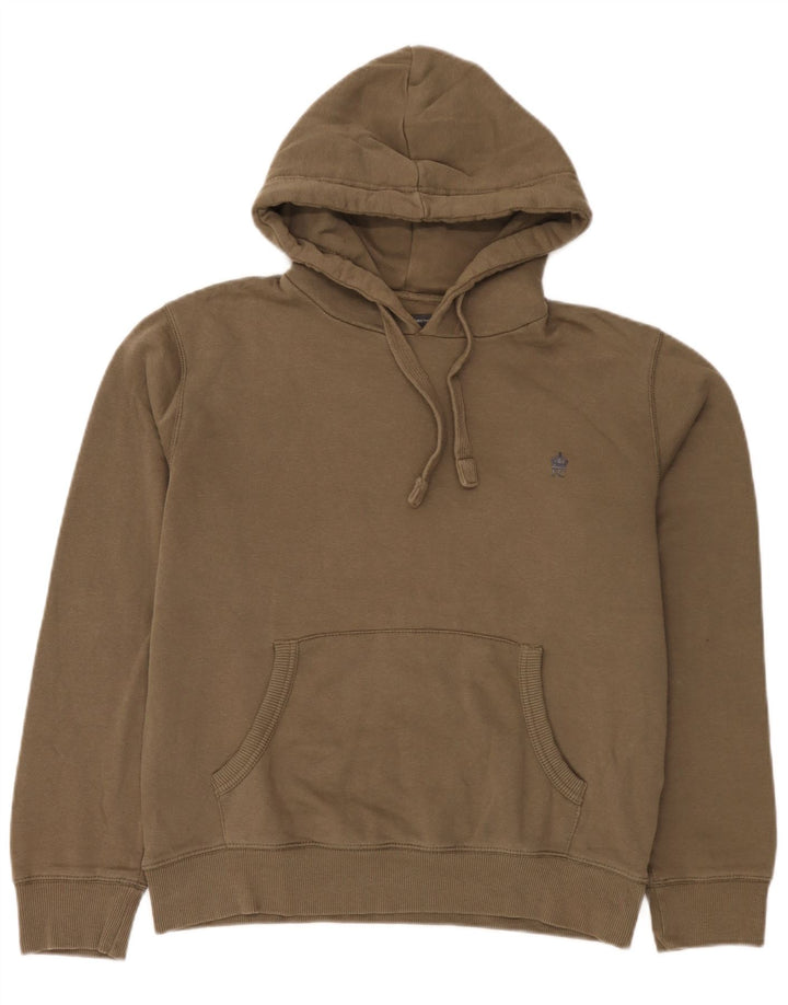French Connection Jersey con capucha para hombre de algodón caqui medio