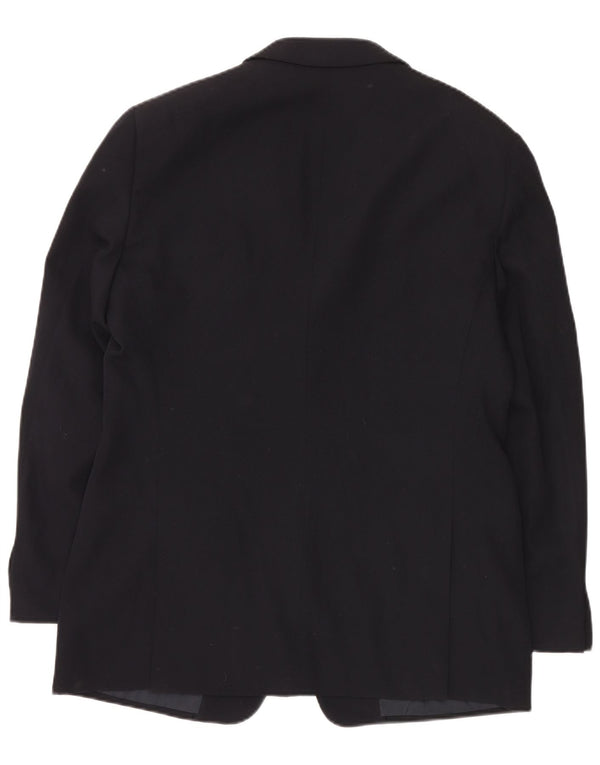 Armani Collezioni Chaqueta tipo blazer de 3 botones para hombre IT 52 XL Viscosa azul marino