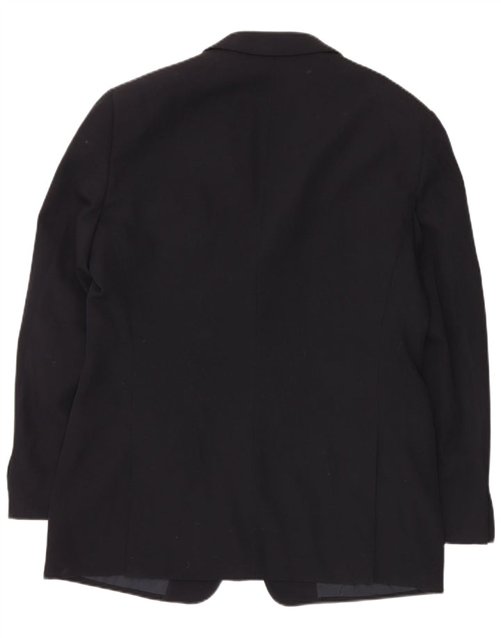 Armani Collezioni Chaqueta tipo blazer de 3 botones para hombre IT 52 XL Viscosa azul marino