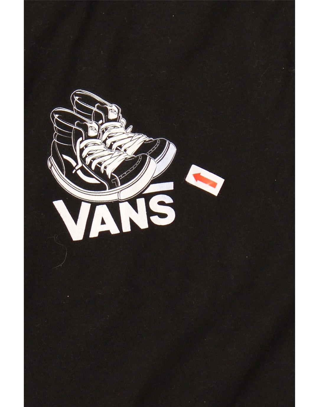 VANS Camiseta gráfica de corte clásico para hombre Top XL Algodón negro