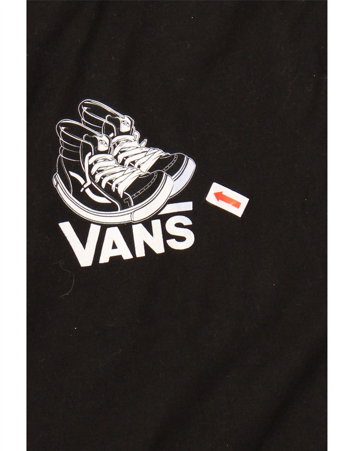 VANS Camiseta gráfica de corte clásico para hombre Top XL Algodón negro