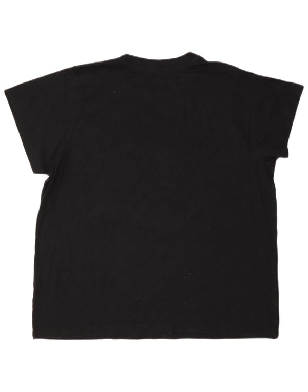 Champion Camiseta gráfica para mujer Top UK 40 XL Algodón negro