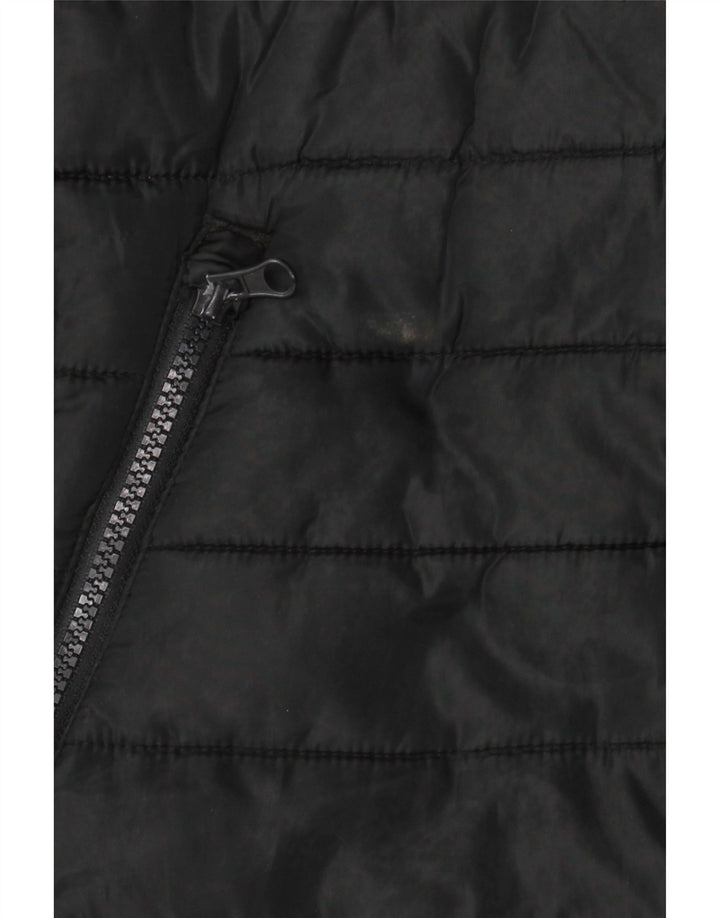 Jack & Jones Chaleco acolchado con capucha para hombre UK 36 Small Poliéster negro