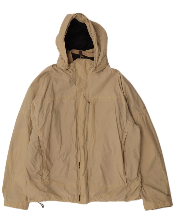 Timberland Chaqueta cortavientos con capucha para hombre UK 42 XL Poliéster beige