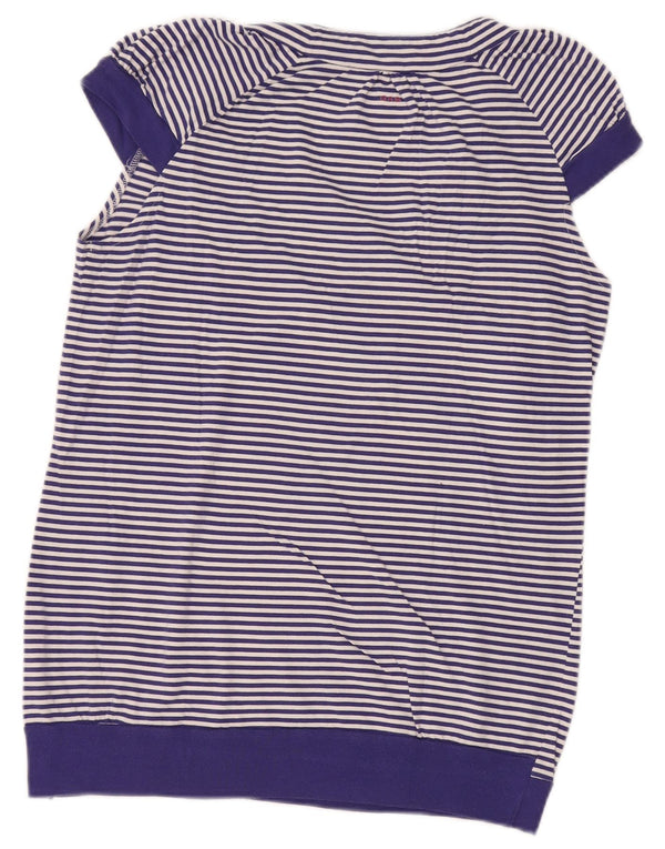Blusa gráfica para mujer Gas Top UK 44 Algodón a rayas azules grandes