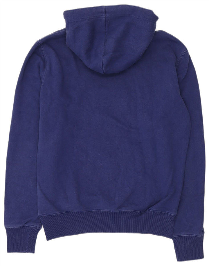 SUPERDRY Jersey con capucha para hombre de algodón azul medio