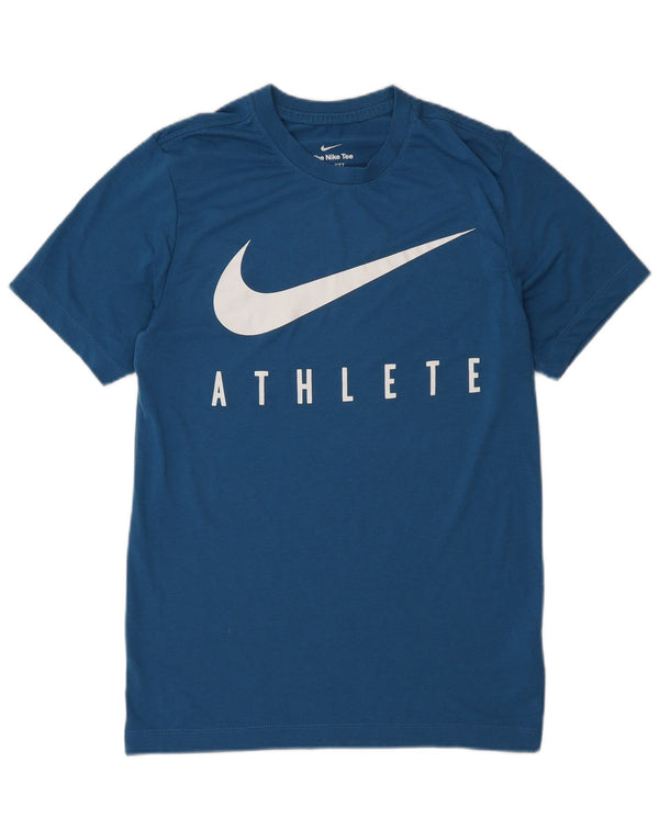 Camiseta Nike Dri Fit Graphic para hombre Top XS Poliéster azul