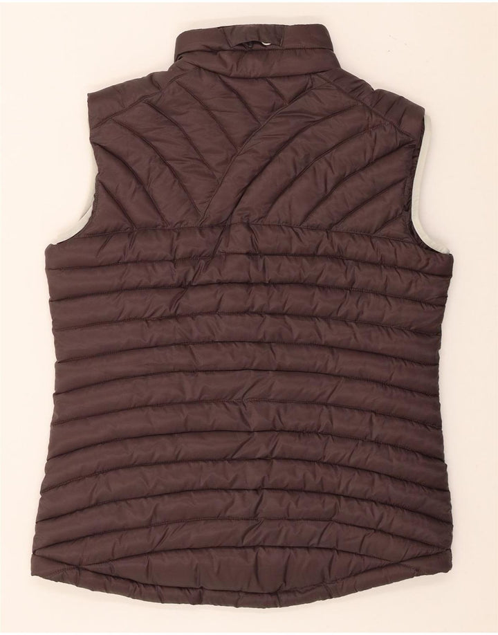 Jack Wolfskin Chaleco acolchado para mujer UK 12/14 Marrón medio Poliéster