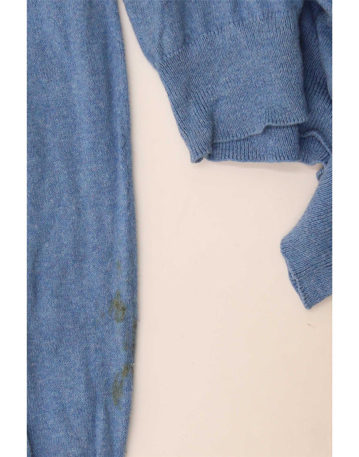 Chaps Jersey con cuello en V para hombre de algodón azul medio