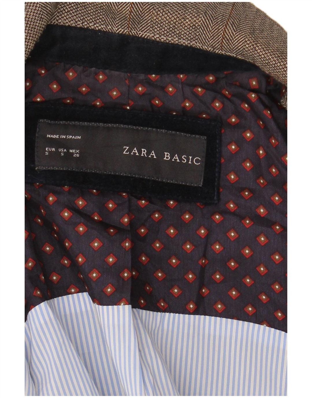 Zara Chaqueta Blazer De 1 Botón para Mujer UK 10 Small Grey Check