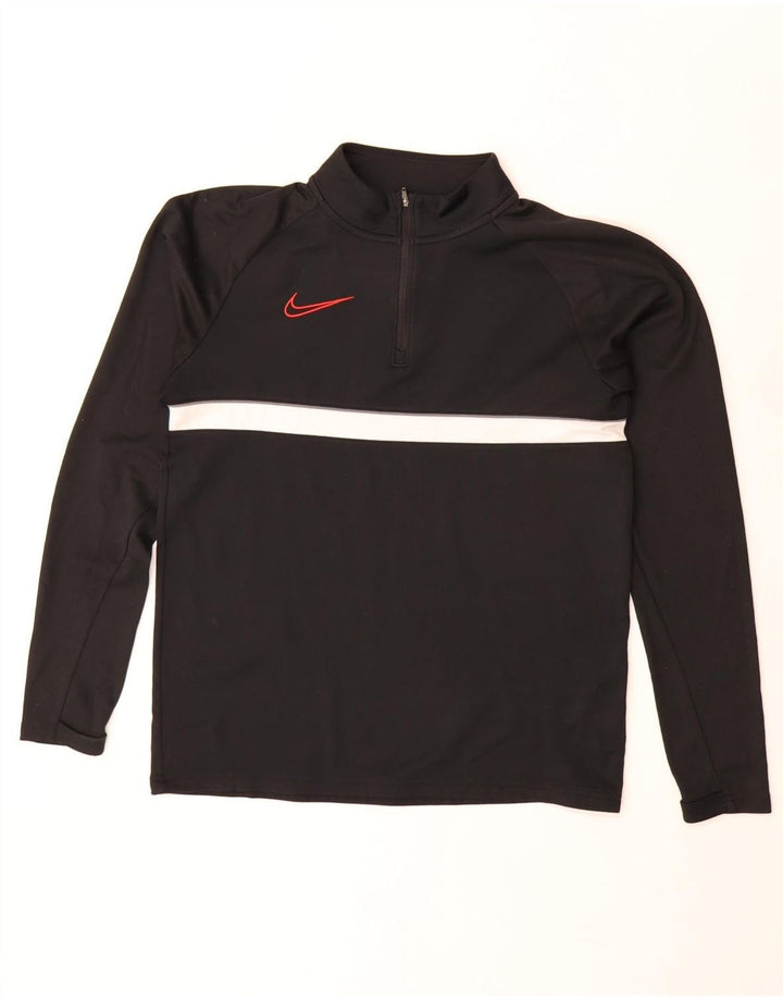 Nike Dri Fit - Chándal con cremallera y cuello para hombre, talla pequeña, color negro