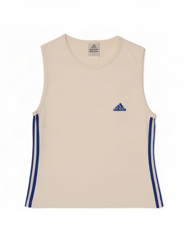 Adidas Camiseta sin mangas para hombre UK 34/36 Small White