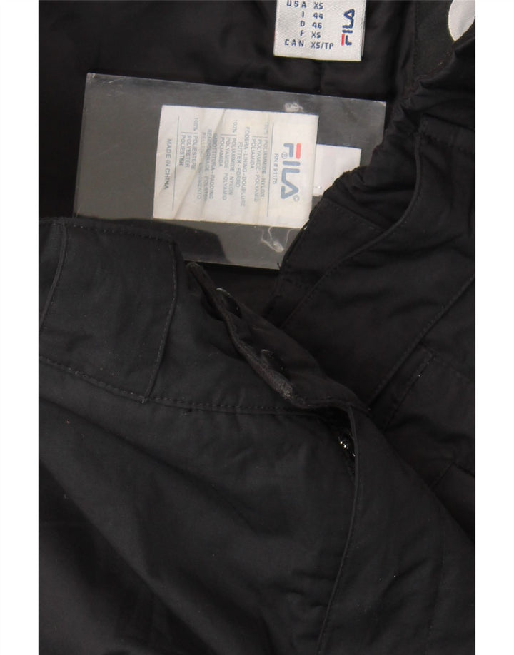 Fila Pantalones de esquí para hombre XS Nylon negro