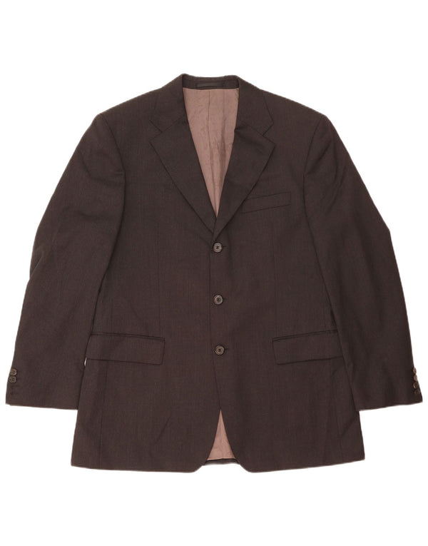 Hugo Boss Chaqueta tipo blazer de 3 botones para hombre IT 50 Large Lana negra