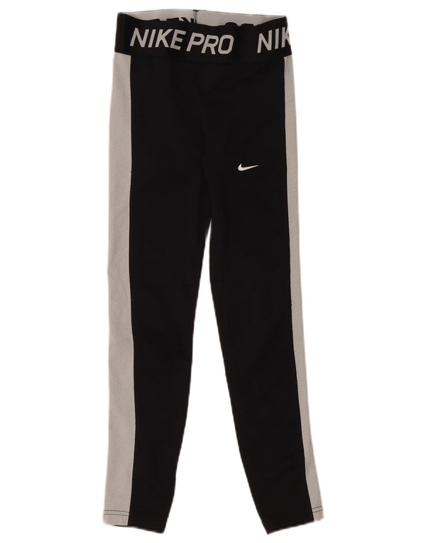 Nike Leggings Dri Fit Graphic para mujer UK 8 Small Black Colorblock