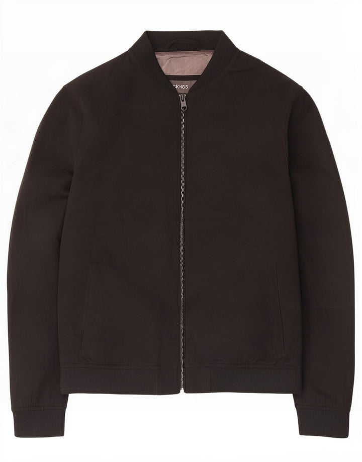 Marks & Spencer Chaqueta Bomber para Hombre UK 38 Mediana Negro Poliéster