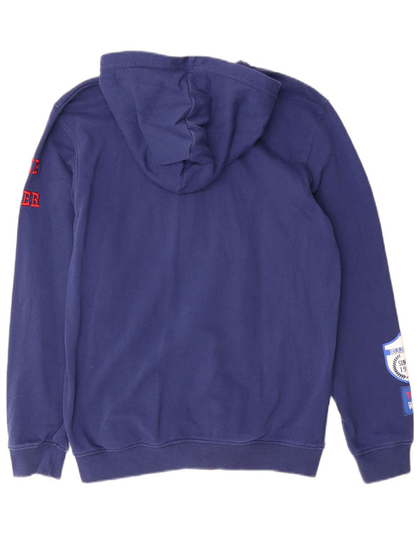 Ellesse Sudadera con capucha y cremallera gráfica para niños 13-14 años Algodón azul