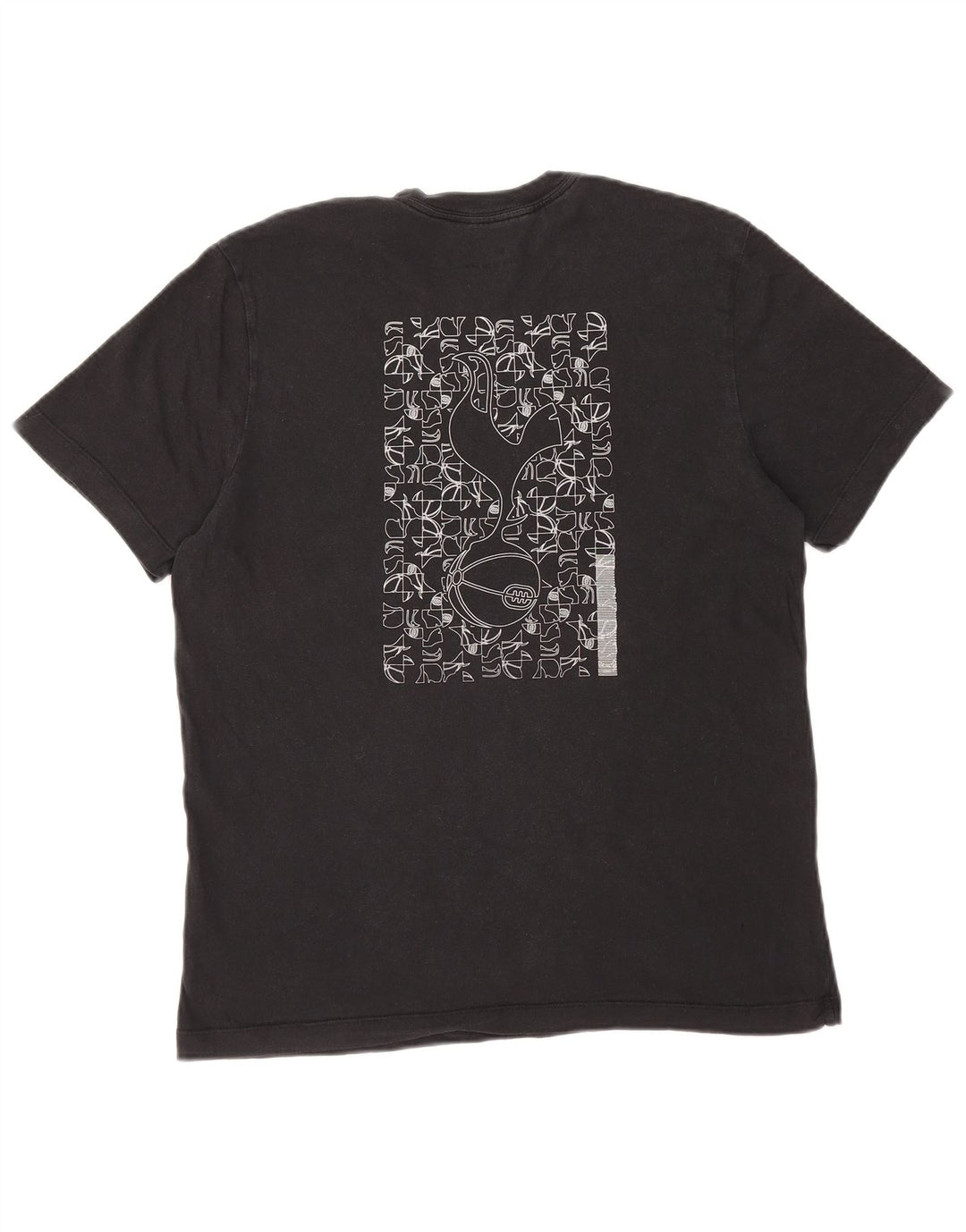 NIKE Tottenham Hotspur Graphic Camiseta para hombre, talla mediana, algodón negro